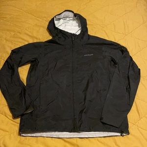 Black Patagonia Torrentshell rain jacket